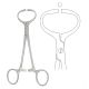 Fixation clamp for spermatic cord, 14.5cm