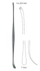 Penfield dissector D/E - figure 3 - 4x2.5/7mm, strong curve - 20cm