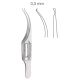 Pierse Colibri micro corneal forceps 7.5cm