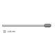 Cutting burr, barrel style, 70mm long, dia. 2.35 shank: dia. 7mm