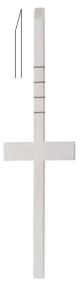 Cottle cross bar chisel graduated 18cm - 7mm