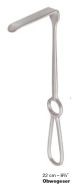 Obwegeser soft tissue retractors, 22cm - 7x25mm, curved down