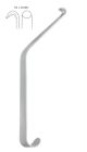 Obwegeser mandibular channel retractor, 17.5cm: 10 x 8mm