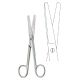 Operating scissors straight blunt/blunt 12cm