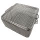 Sterilisation basket - micro mesh with lid and capping - 90x90x50mm