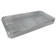 Sterilisation tray - perforated sides and flat wire mesh base with removable lid - 480x250x70mm