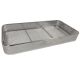 Sterilisation tray - perforated sides and woven mesh base - 480x250x70mm