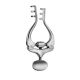 Jansen retractor with adjusting screw 3x3 teeth, 10cm

