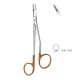 Gillies mini needleholder TC Gold 15cm serrated